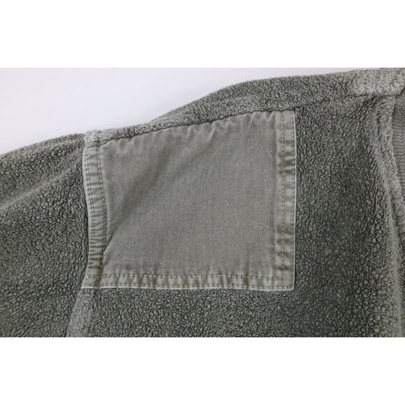 Vtg 90s The Territory Ahead Mens L Stonewash Elbow Patch Terry Cloth Sweatshirt - Picture 6 of 12